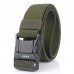 AWMN 125cm Punch Magnetic Buckle Tactical Belt Quick Release Nylon Leisure Belt for men women