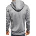 Men's Sports Fitness Leisure Jacquard Sweater Cardigan Hooded Jacket