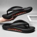 Men Lightweight Soft Sole Pure Color Indoor Flip Flops Casual Platform Slippers