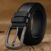 Men PU Leather Wear  resistant 120CM Pin Buckle Retro Wild Casual Jeans Suits Belt